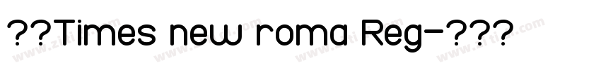 书宋Times new roma Reg字体转换